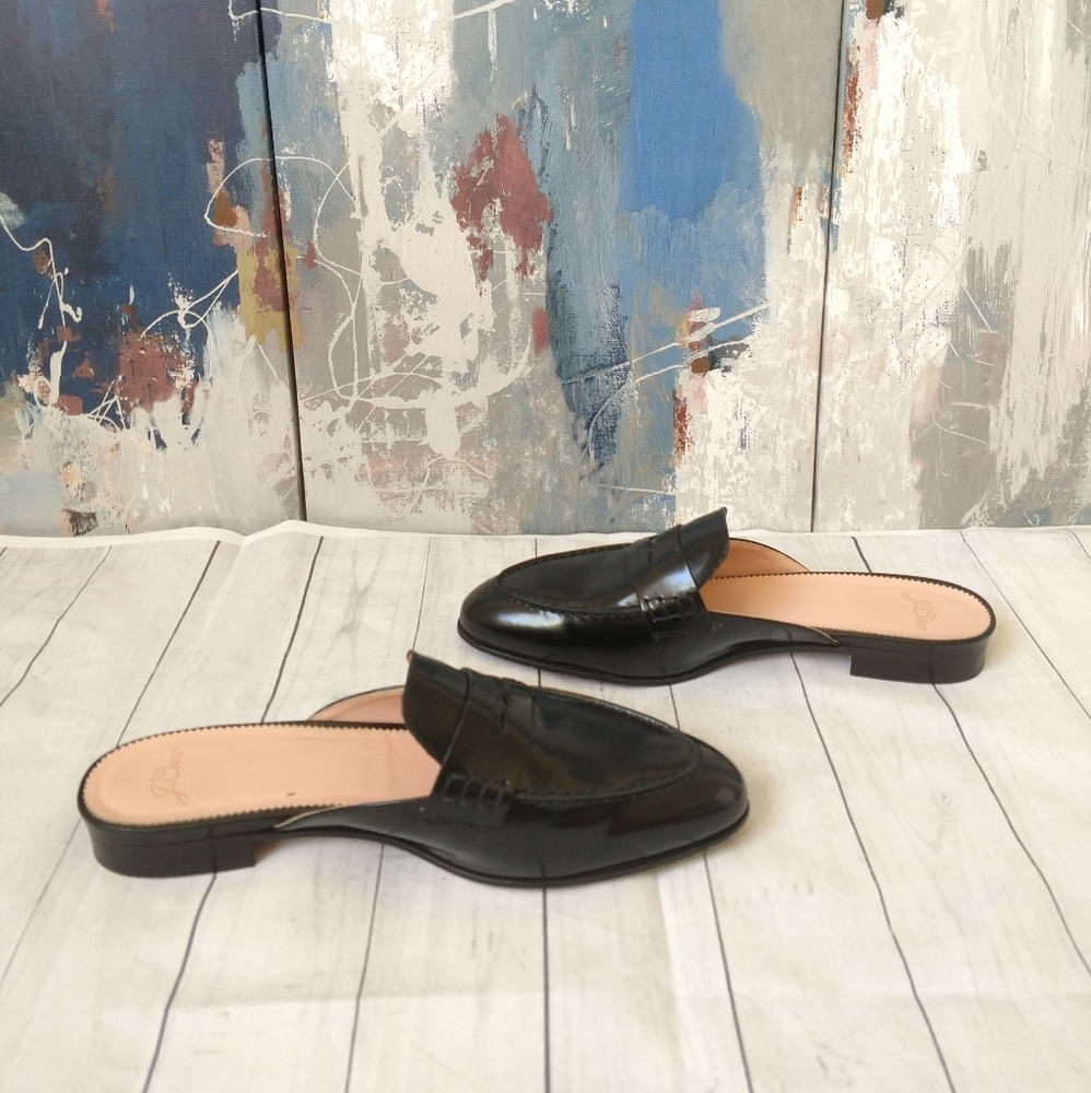 J. Crew Black Leather Mules - Picture 5 of 9
